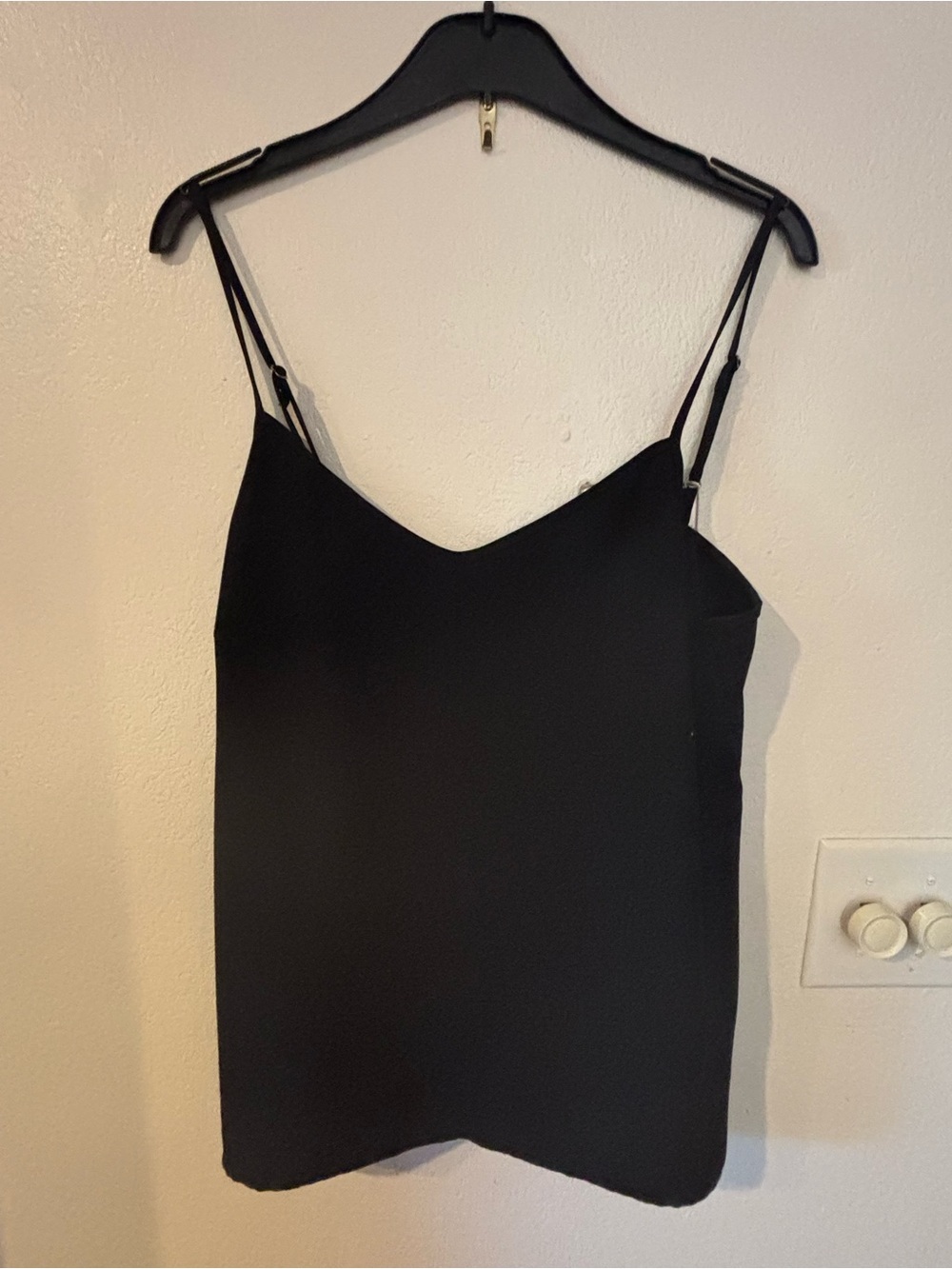 Banana Republic Classic Black Spaghetti Strap Cami Top